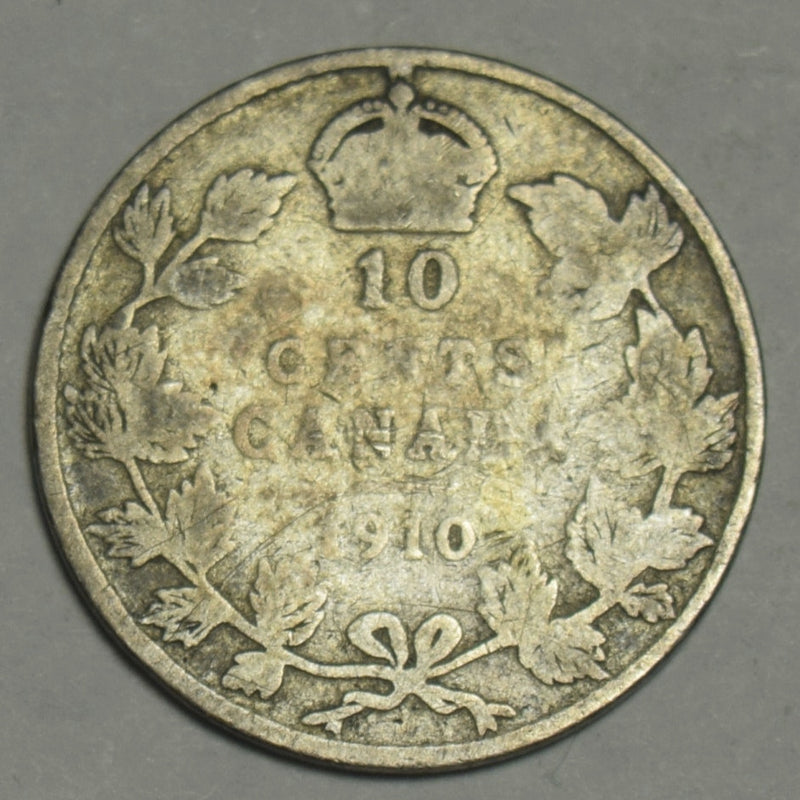 1910 Canadian 10 Cents . . . . Good