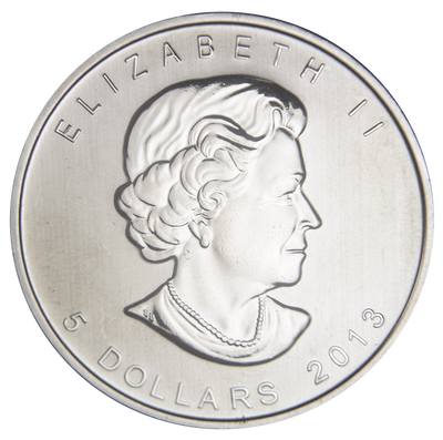2013 Canadian Maple Leaf Gem BU 1 oz. Silver