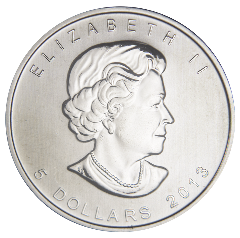 2013 Canadian Maple Leaf Gem BU 1 oz. Silver