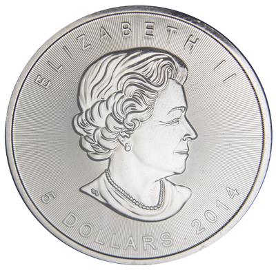 2014 Canadian Maple Leaf Gem BU 1 oz. Silver