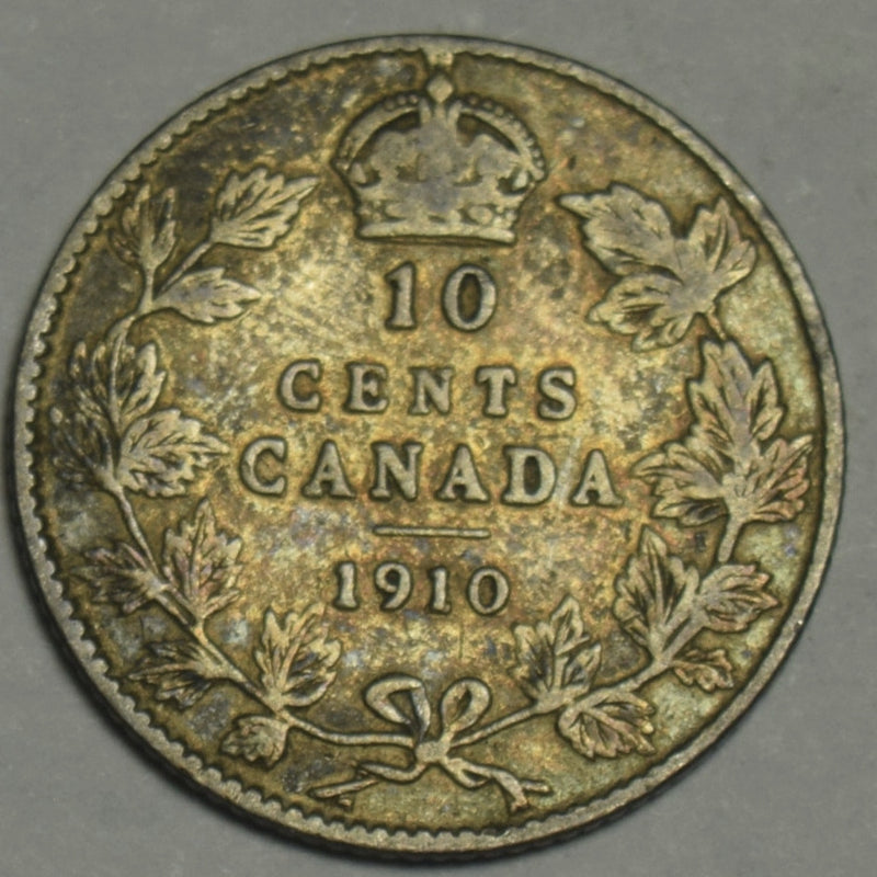 1910 Canadian 10 Cents . . . . Fine