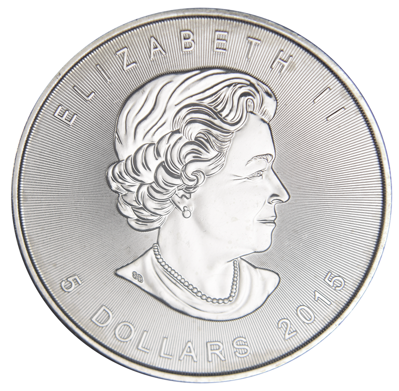 2015 Canadian Maple Leaf Gem BU 1 oz. Silver