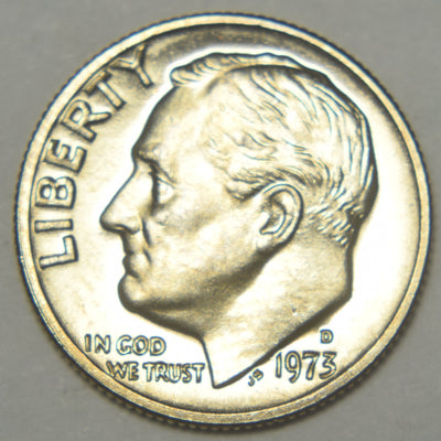 1973-D Roosevelt Dime Brilliant Uncirculated
