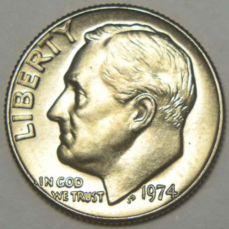 1974 Roosevelt Dime Brilliant Uncirculated