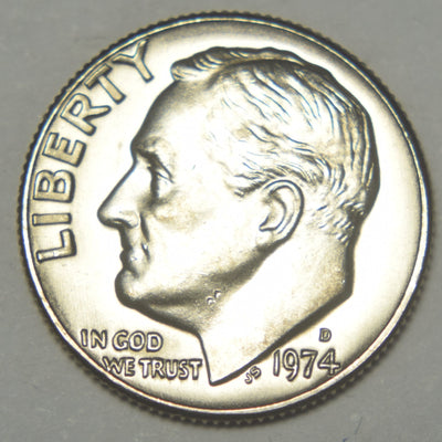 1974-D Roosevelt Dime Brilliant Uncirculated