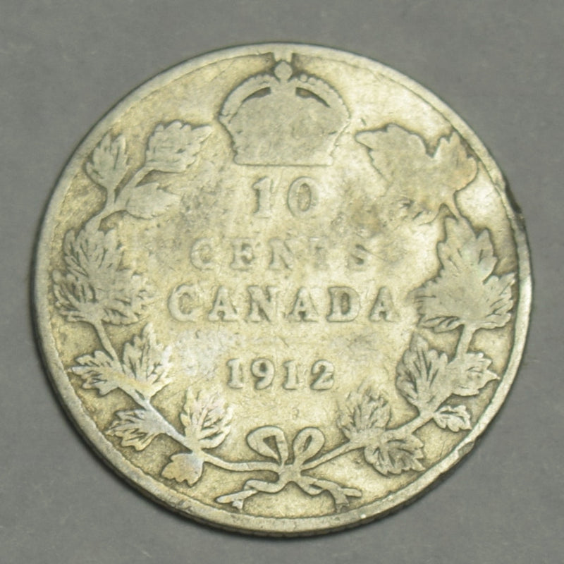 1912 Canadian 10 Cents . . . . Good