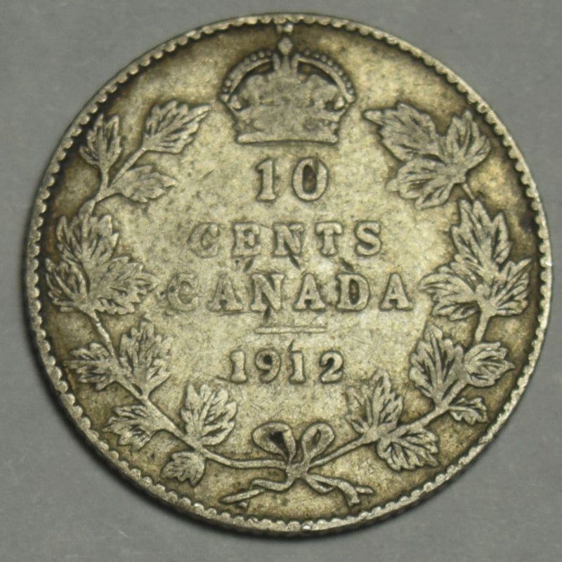 1912 Canadian 10 Cents . . . . VF/XF
