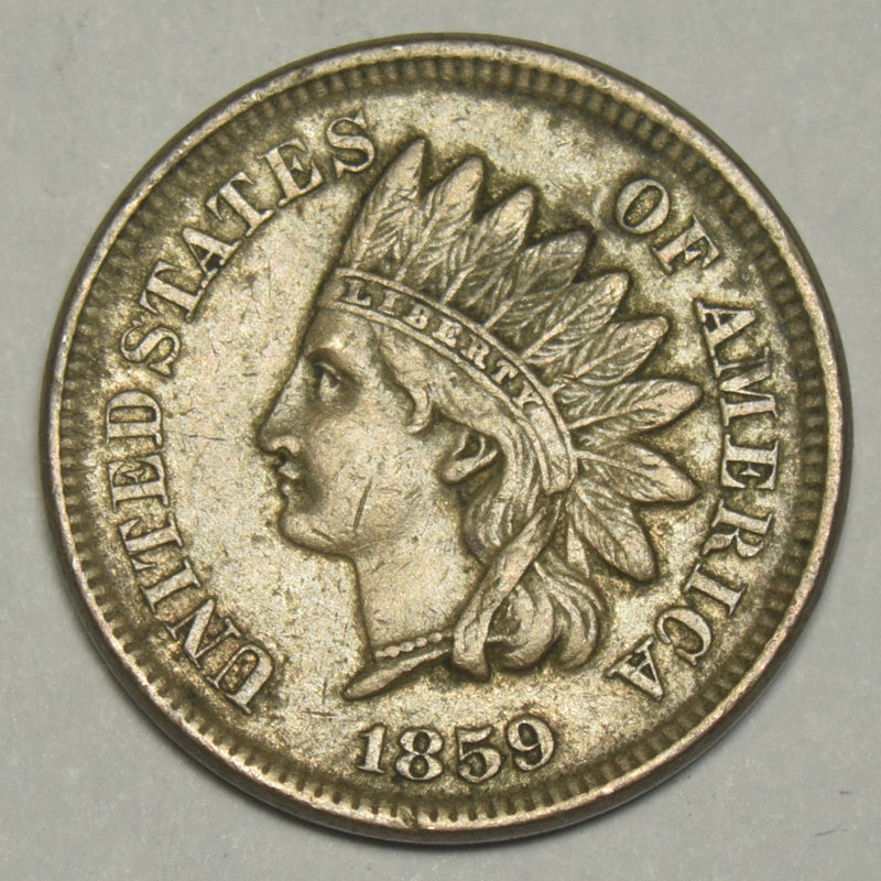 1859 Copper-Nickel Indian Cent . . . . XF/AU