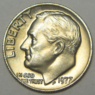 1977 Roosevelt Dime Brilliant Uncirculated
