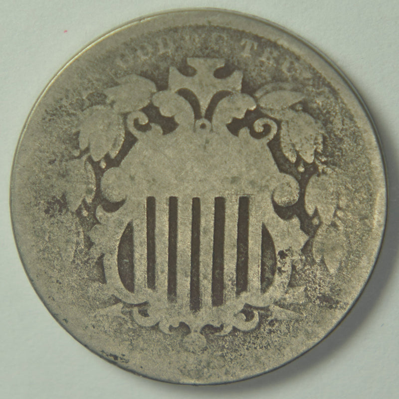 No Date RAYS Shield Nickel Very Good