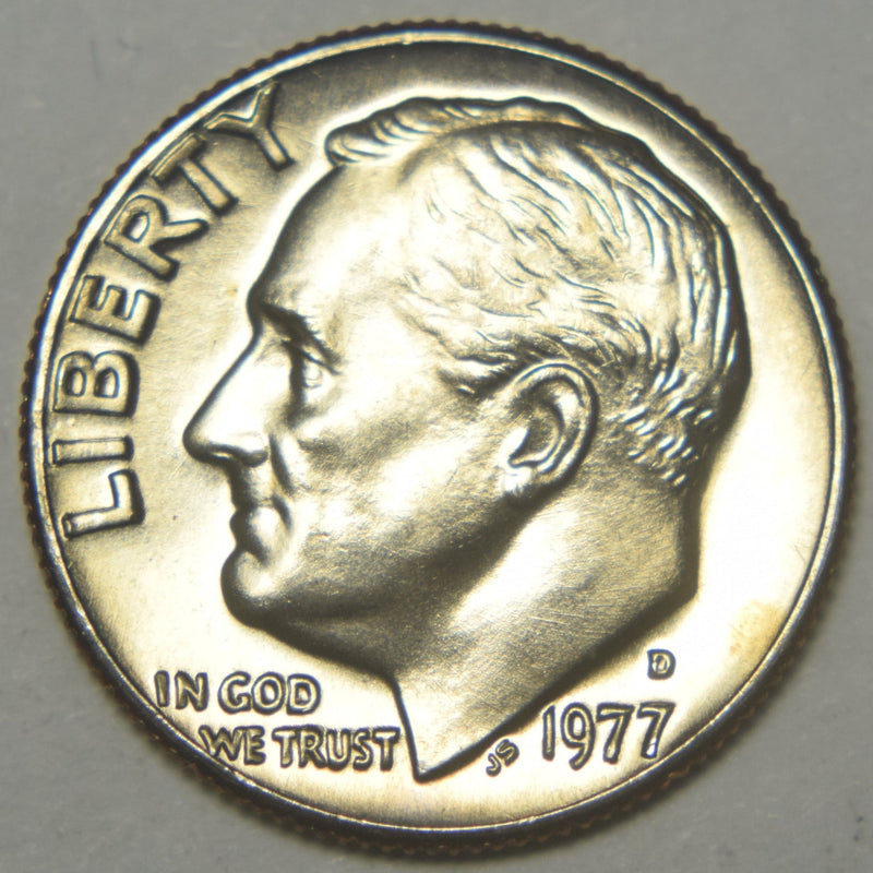 1977-D Roosevelt Dime Brilliant Uncirculated