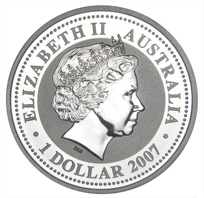 2007 Australia Lunar Mouse (2008) Series I Gem BU 1 oz. Silver