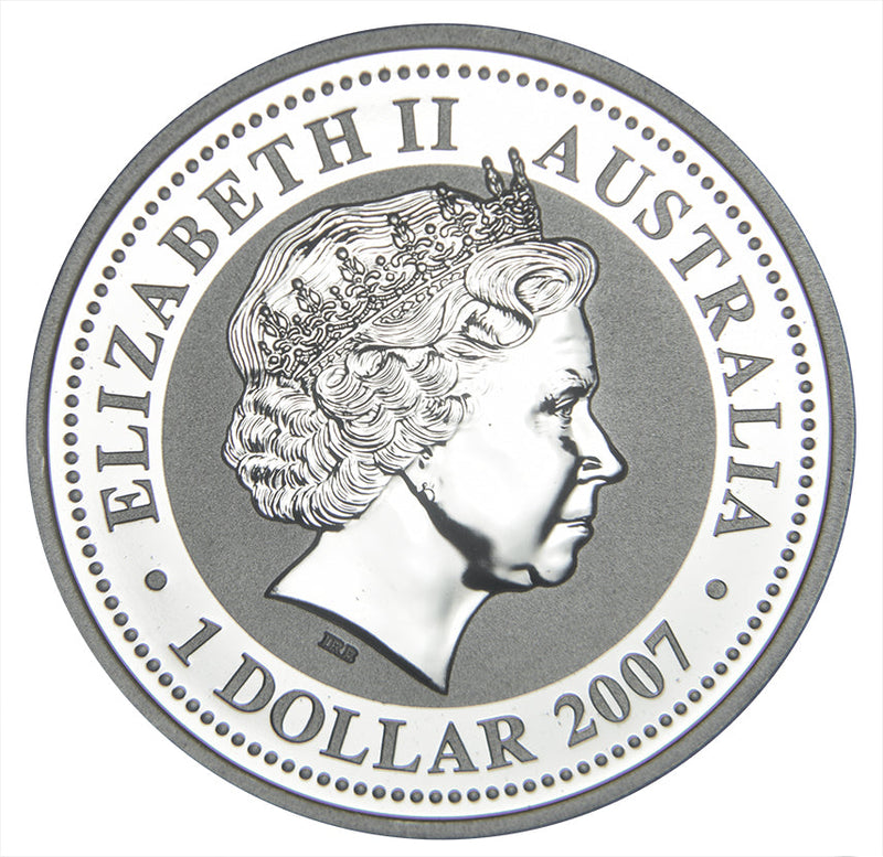2007 Australia Lunar Mouse (2008) Series I Gem BU 1 oz. Silver