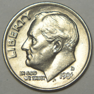 1987 Roosevelt Dime Brilliant Uncirculated