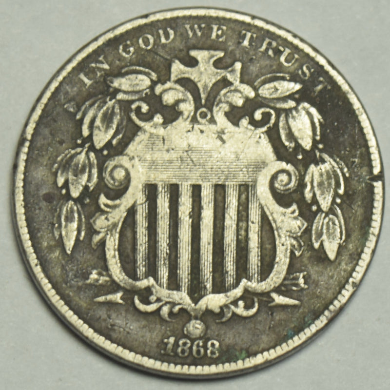 1868 Shield Nickel . . . . Fine dark