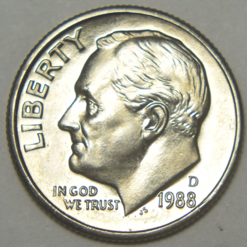 1988-D Roosevelt Dime Brilliant Uncirculated