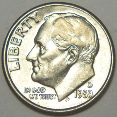 1989-D Roosevelt Dime Brilliant Uncirculated