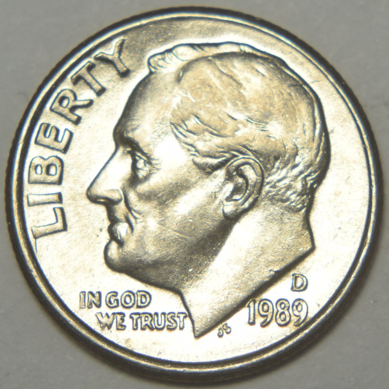 1989-D Roosevelt Dime Brilliant Uncirculated