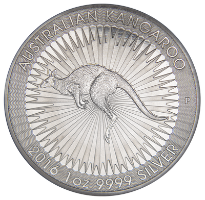 2016 Australia Kangaroo Gem BU 1 oz. Silver