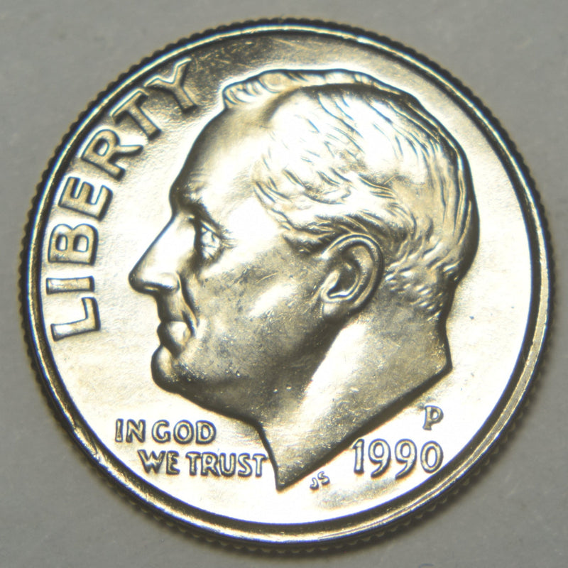 1990 Roosevelt Dime Brilliant Uncirculated