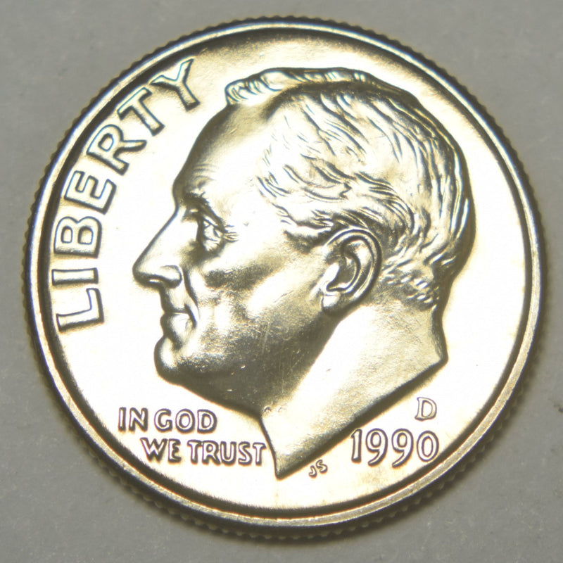 1990-D Roosevelt Dime Brilliant Uncirculated
