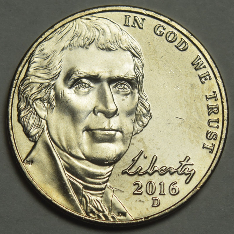 2016-D Jefferson Nickel . . . . Brilliant Uncirculated