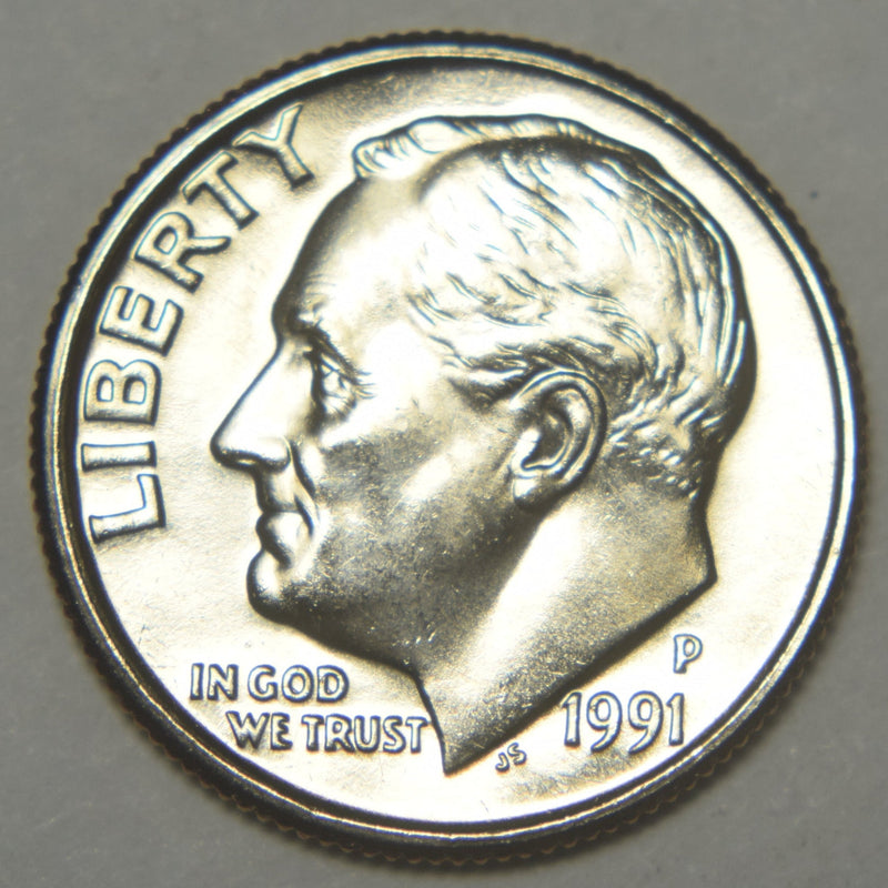 1991 Roosevelt Dime Brilliant Uncirculated