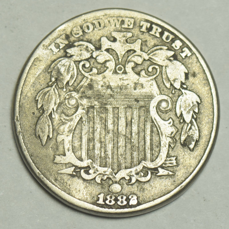 1882 Shield Nickel . . . . VF damaged