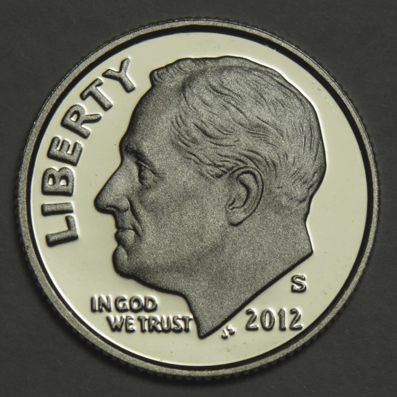 2012-S Roosevelt Dime . . . . Gem Brilliant Proof Silver