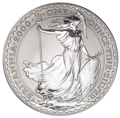 2000 Britannia Gem BU 1 oz. Silver