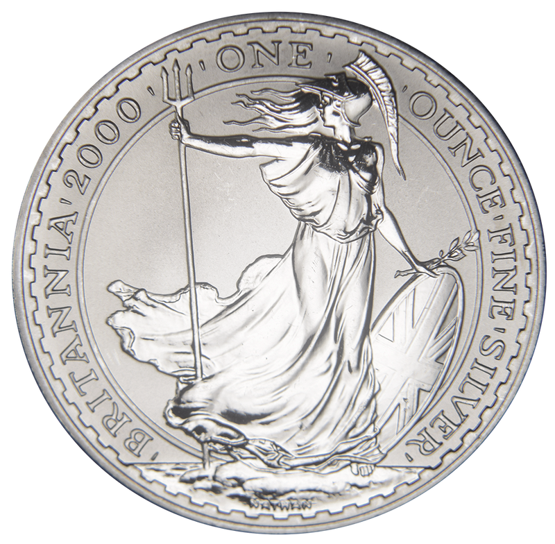 2000 Britannia Gem BU 1 oz. Silver