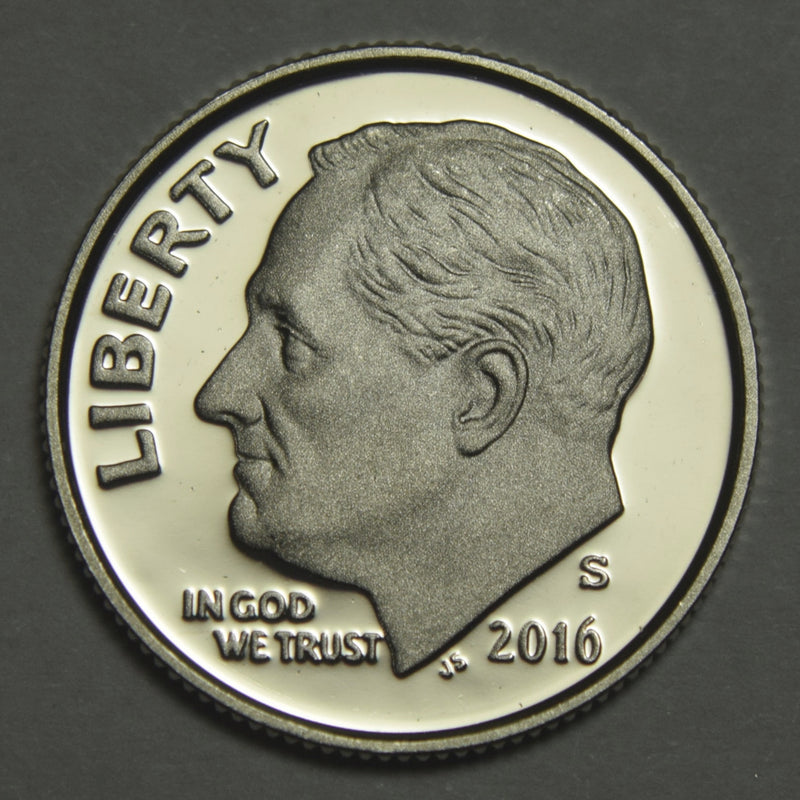 2016-S Roosevelt Dime . . . . Gem Brilliant Proof Silver
