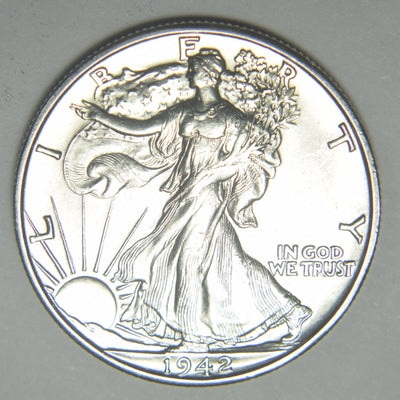 1942-D Walking Liberty Half Brilliant Uncirculated