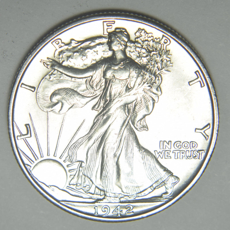 1942-D Walking Liberty Half Brilliant Uncirculated