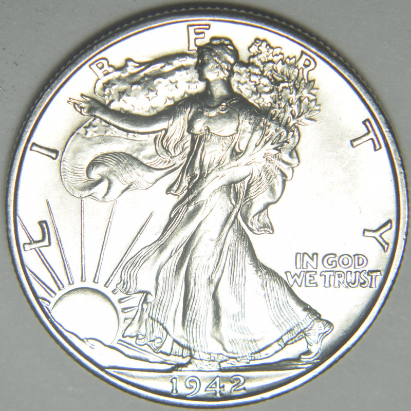 1942-S Walking Liberty Half Brilliant Uncirculated