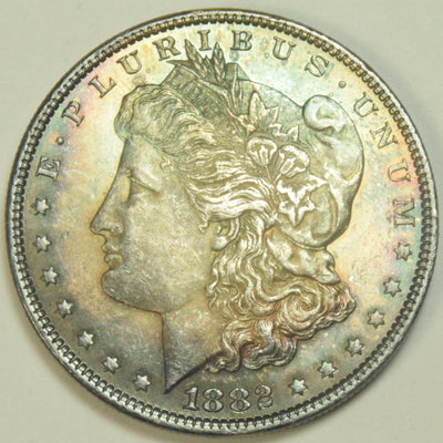 1882 Morgan Dollar Choice BU Color!