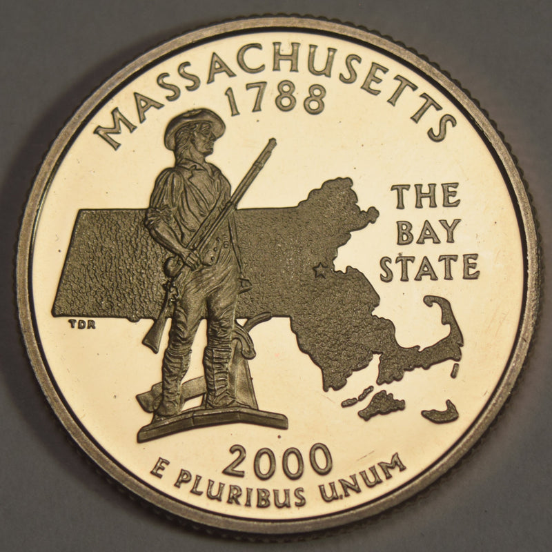 2000-S Massachusetts State Quarter . . . . Superb Brilliant Proof