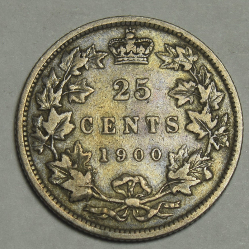1900 Canadian Quarter . . . . VF/XF