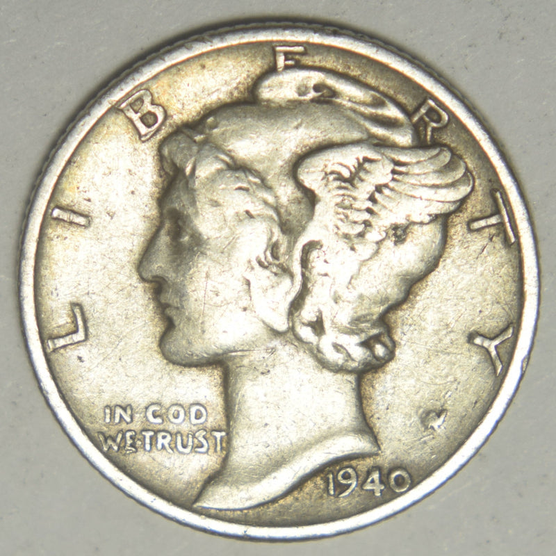1940 Mercury Dime Very Good