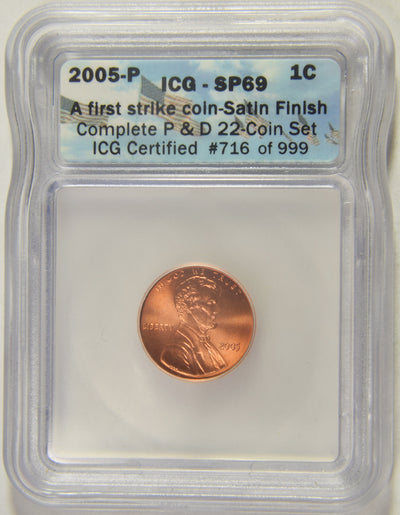 2005-P Lincoln Cent ICG SP-69