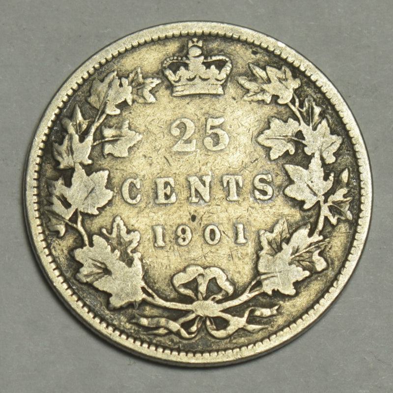 1901 Canadian Quarter . . . . Fine
