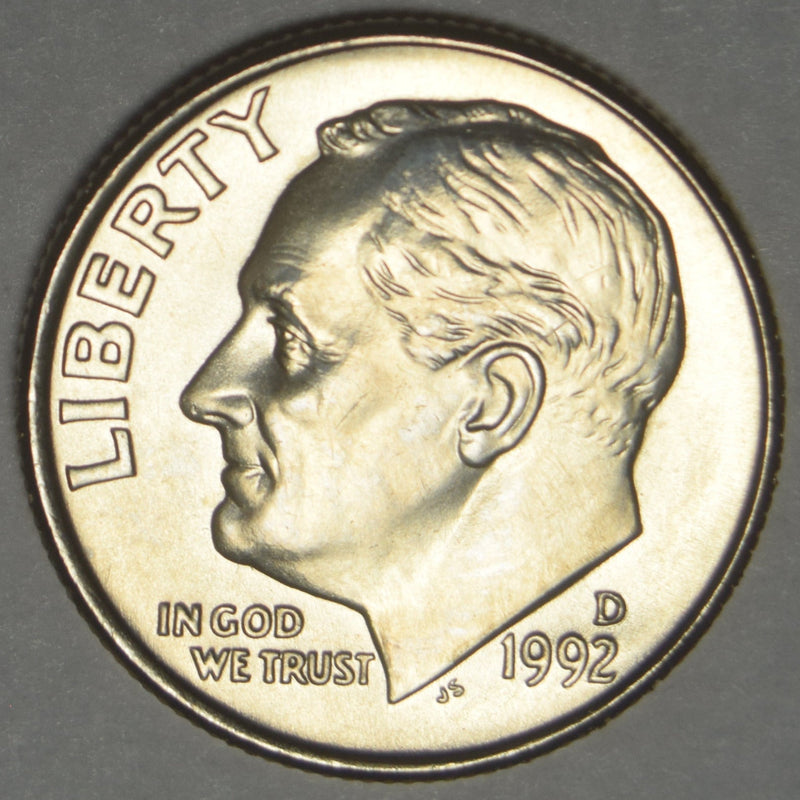 1992-D Roosevelt Dime Brilliant Uncirculated