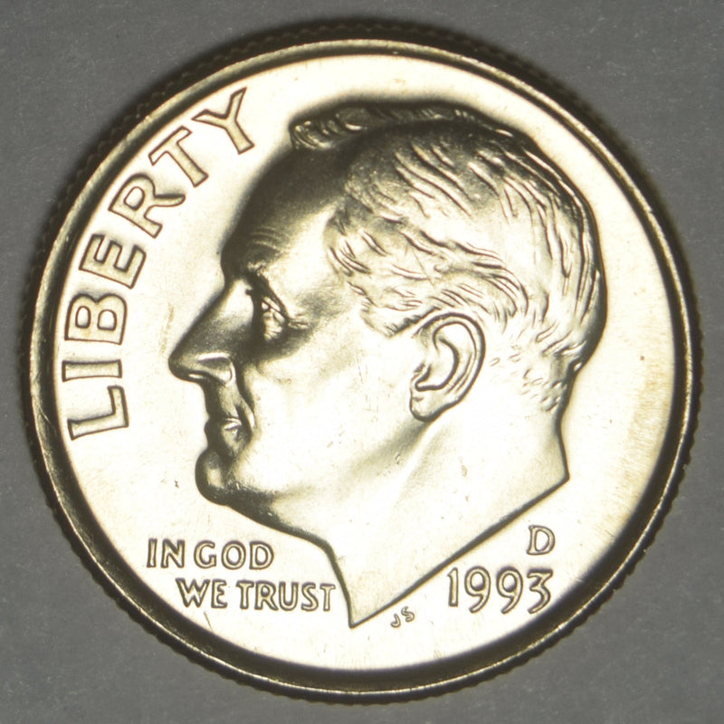 1993-D Roosevelt Dime Brilliant Uncirculated