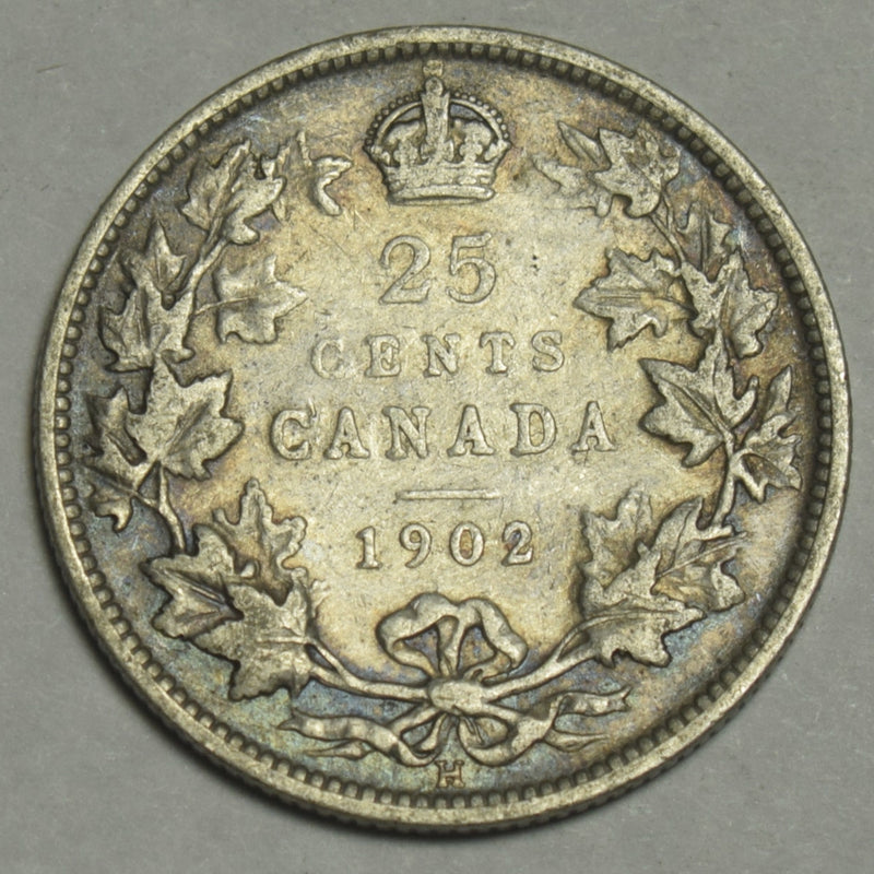 1902 H Canadian Quarter . . . . Fine/VF
