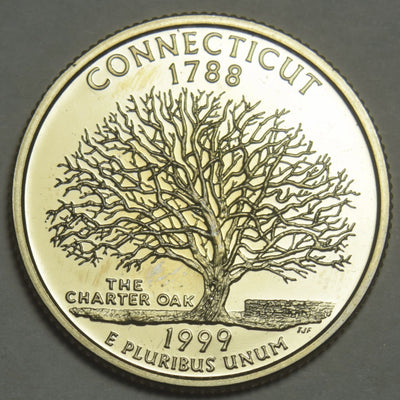 1999-S Connecticut State Quarter Superb Brilliant Proof