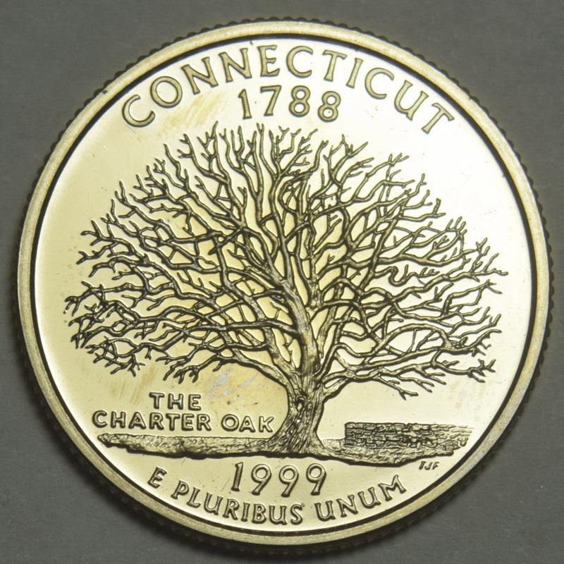 1999-S Connecticut State Quarter Superb Brilliant Proof