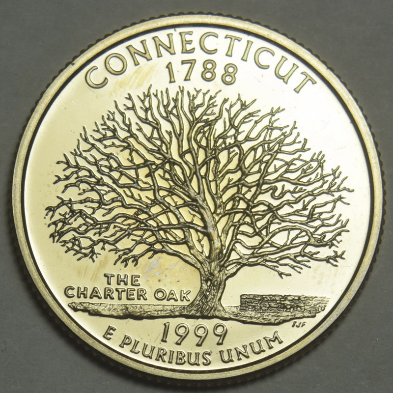 1999-S Connecticut State Quarter . . . . Superb Brilliant Proof