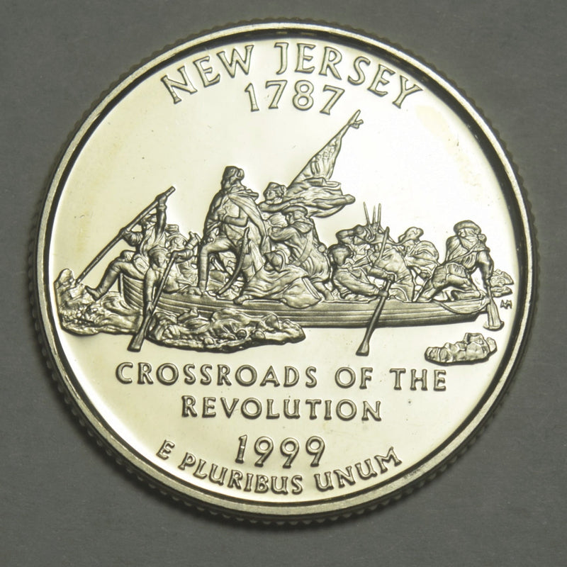 1999-S New Jersey State Quarter Superb Brilliant Proof Silver
