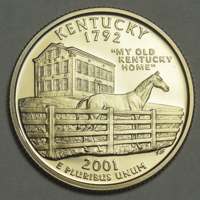 2001-S Kentucky State Quarter Superb Brilliant Proof