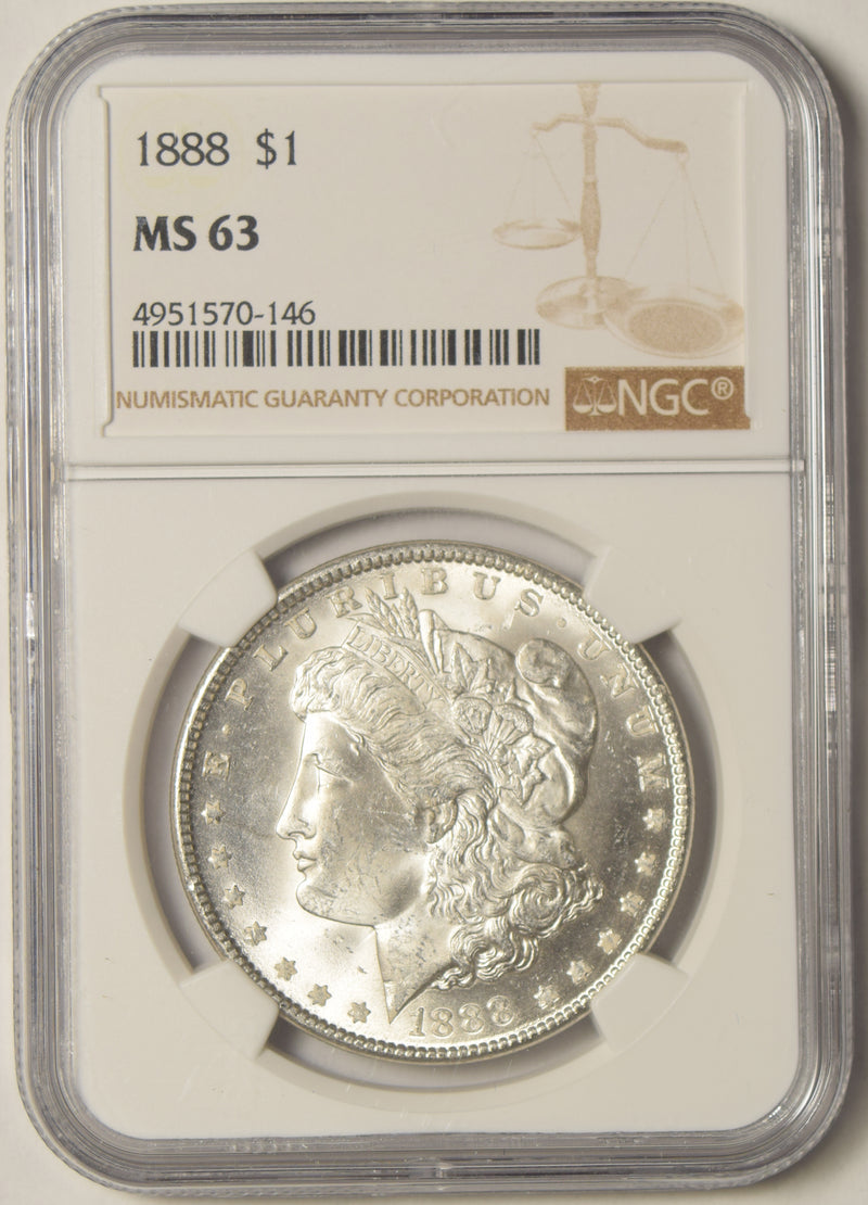 1888 Morgan Dollar . . . . NGC MS-63